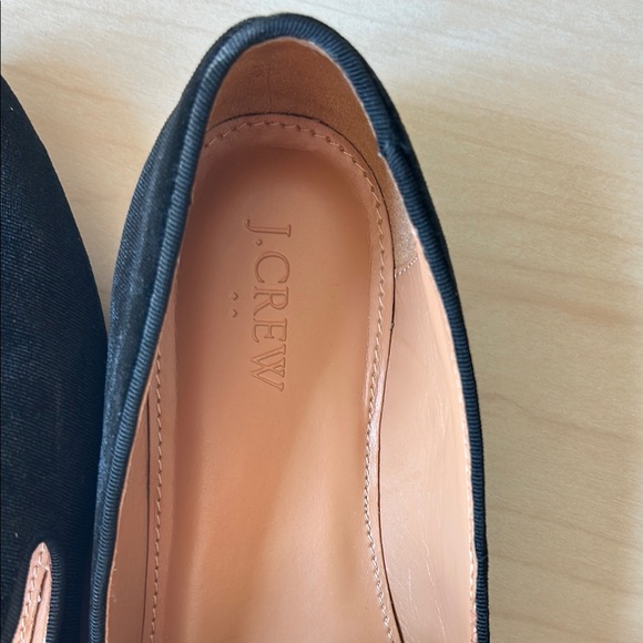 J. Crew Black Suede Loafers Timeless Flats - Picture 4 of 4